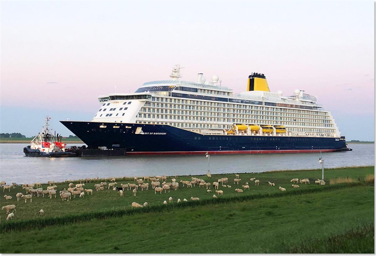 Die „Spirit of Discovery“ kommt doch nicht nach Bremerhaven.