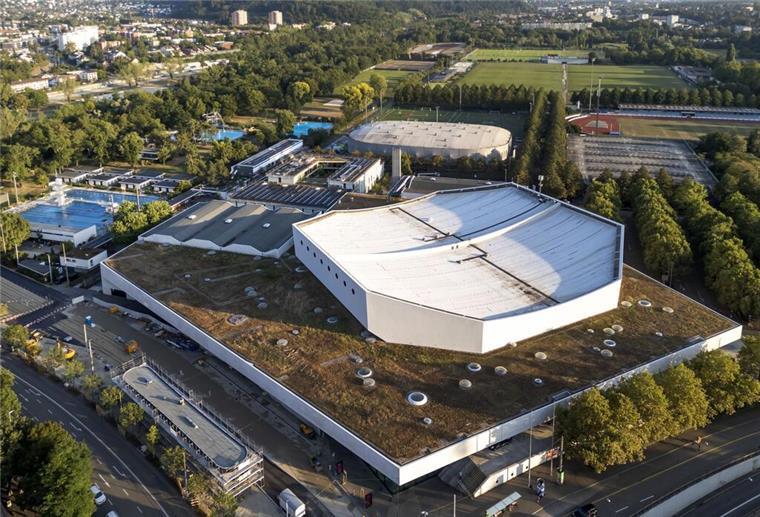 Eurovision Song Contest 2025 in Basel: der Chef tanzt schon Die St. Jakobshalle fasst etwa 12.000 Menschen (Archivbild)