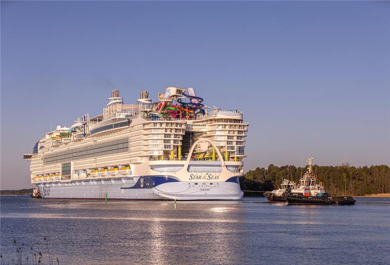 Änderung bei der „Star of the Seas“! Wie Royal Caribbean mit dem Neubau plant Die "Star of the Seas" soll im August zu ihrer viertägigen Eröffnungsfahrt aufbrechen.