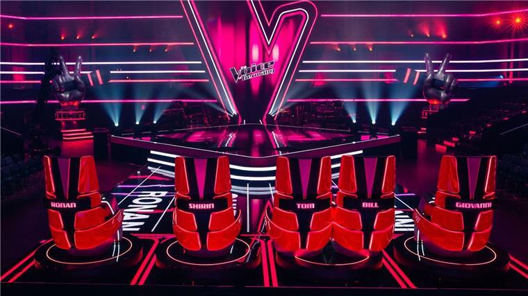 Die Studiokulisse für „The Voice of Germany“.