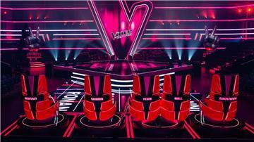 Die Studiokulisse für „The Voice of Germany“.