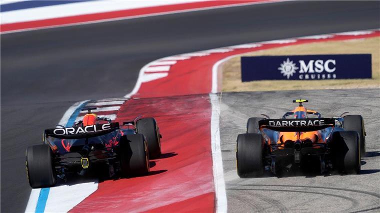 McLaren will Strafe gegen Norris vom US-Rennen anfechten Die Szene, um die es geht.
