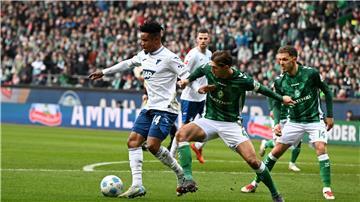 Die TSG 1899 Hoffenheim um Gift Orban (l) setzte sich in beiden Testspielen gegen Werder Bremen um Niklas Stark durch.