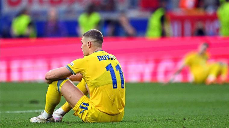 Selenskyj dankt Nationalmannschaft nach dem EM-Aus Die ukrainische Elf schied bei der Fußball-EM in Deutschland aus.