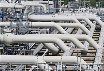 Die Verdichterstation in Mallnow nahe der deutsch-polnischen Grenze übernimmt vorwiegend russisches Erdgas. Deutschland ist auch weiterhin stark von russischen Energie-Importen abhängig.