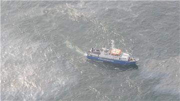 Die Verunreinigung der Nordsee vor Helgoland.