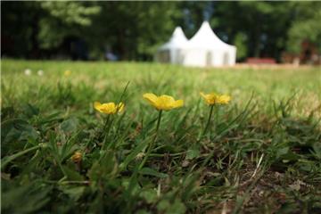 Die Vorbereitungen für Garten & Ambiente im Friedeburgpark haben begonnen. 
