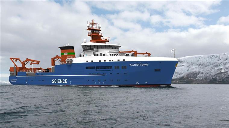 Neues Forschungsschiff des Bundes auf Kiel gelegt Die „Walther Herwig“ wurde in Litauen auf Kiel gelegt und soll 2027 als Fischereiforschungsschiff in Dienst gestellt werden.