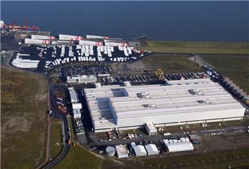 Gamesa Cuxhaven aus der Luft