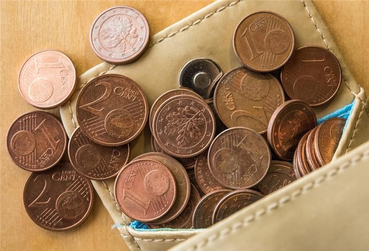 Kaum Geld im Portemonnaie.