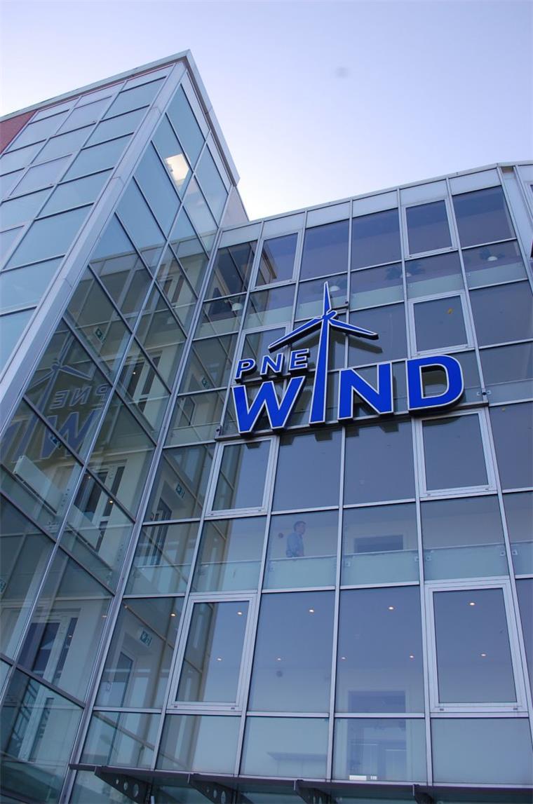 Die Zentrale der PNE-Wind-Gruppe in Cuxhaven. Die Konflikte hinter den Kulissen sind offenbar ausgestanden. Foto Weiper 