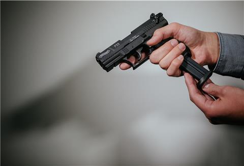 Dier Polizei stellte auch eine Schreckschusswaffe sicher.