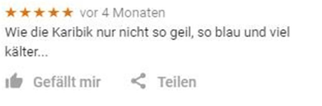 Diese Bewertung wurde für die Nordsee abgegeben. Was uns zu unserem Aufruf führt...