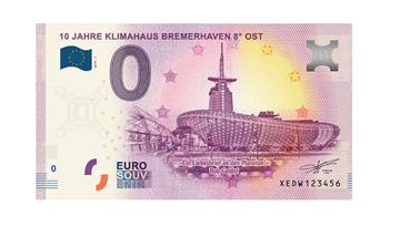 Diesen Geldschein gibt's als Souvenir im Klimahaus in Bremerhaven.