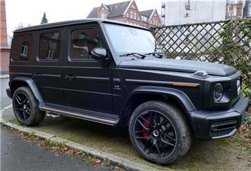 Dieser Mercedes G63 AMG war der Polizei vom Hof gestohlen worden.