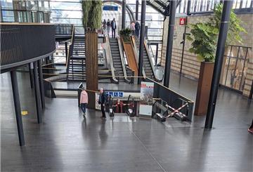 Dieser Rolltreppe fehlt aktuell ein Ersatzteil.