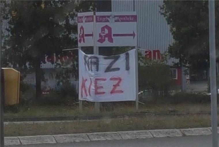 Dieses Banner wurde in Spaden entdeckt.