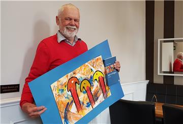 Dieses eigene Bild mit fragmentarischen Strukturen hat Eberhard Pfleiderer für den Titel seines ersten Erzählungsbandes „quer denken“ gewählt.