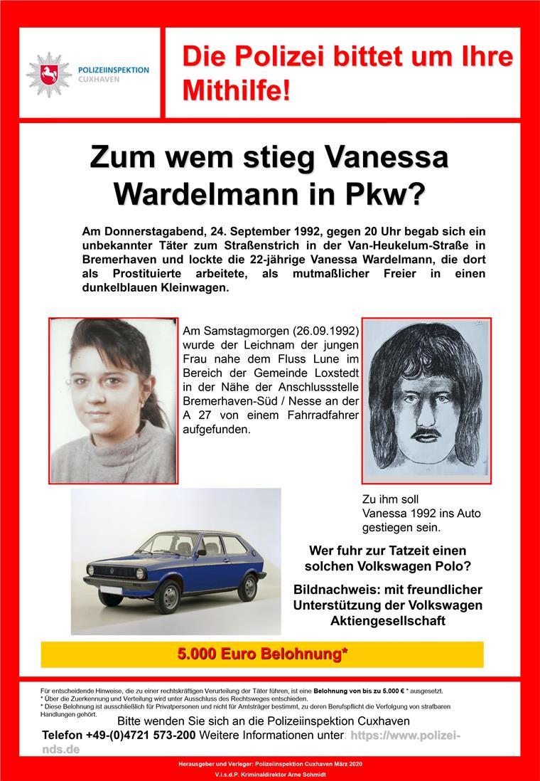 Dieses Fahndungsplakat hat die Polizei im Zusammenhang mit den Morden an zwei Prostituierten herausgegeben.