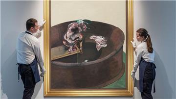 Dieses fast zwei Meter hohe Gemälde „Portrait of George Dyer Crouching“ könnte bis zu 50 Millionen Dollar einbringen.