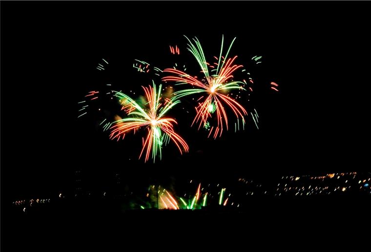 Eine Feuerwerk 