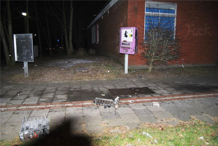 Dieses Mal sprengten die Täter in Leherheide einen Kondomautomaten. 
