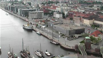 Dieses Webcam-Bild zeigt die Bremerhavener Havenwelten.