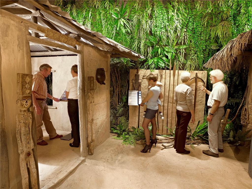 Dorf in der Reisestation Kamerun