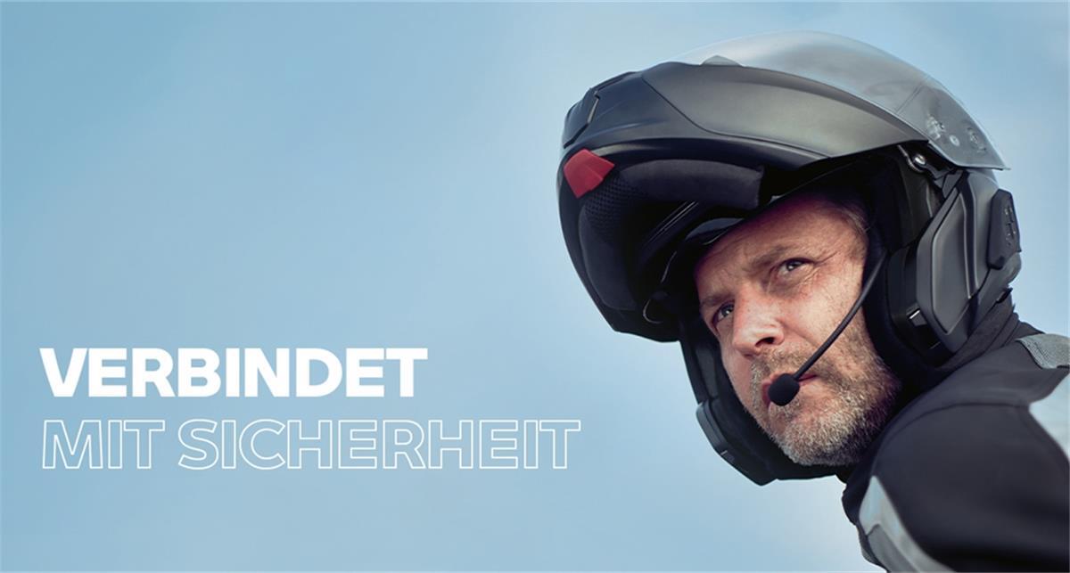 Durch die Kommunikationssysteme von BMW Motorrad könnt ihr sicher mit anderen Bikern kommunizieren.