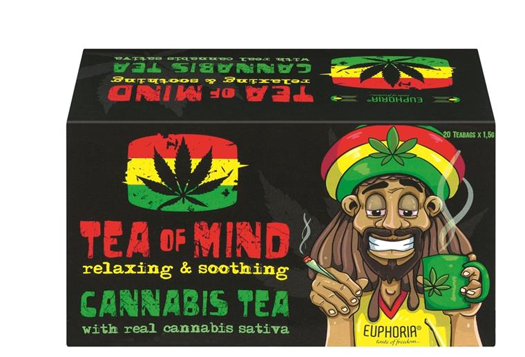 Ebenfalls eines der betroffenen Produkte: Euphoria Tea of mind Cannabis Tea der Marke Euphoria Trade.