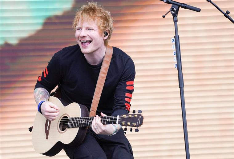 Ed Sheeran ist ein Megastar. Vor seinem Hurricane-Auftritt hat er sich offensichtlich in der Natur entspannt.