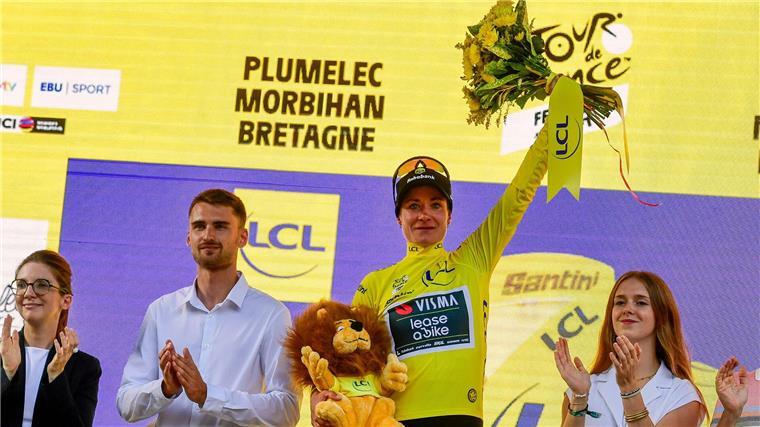 Ein Auftakt nach Maß, in die zweite Tour-Etappe startet von Vos im Gelben Trikot. 