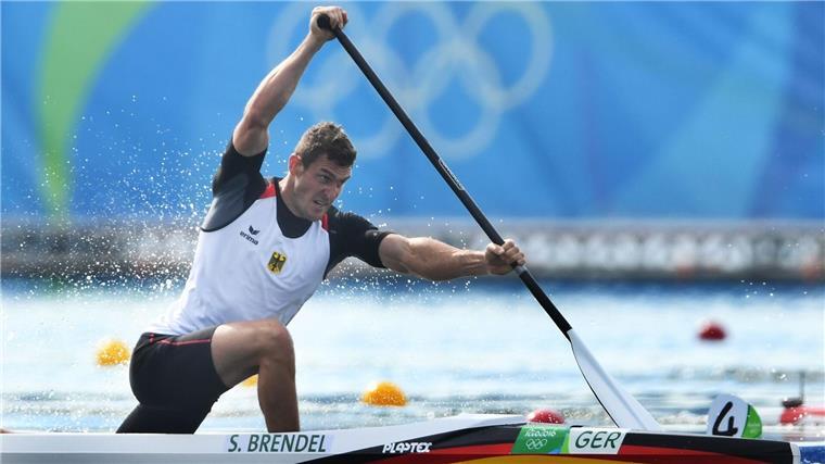Ein Ausnahmeathlet im Canadier: Sebastian Brendel.