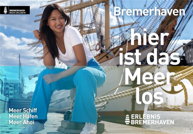 Ein Bild der neuen Imagekampagne Bremerhavens.
