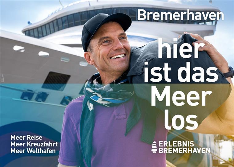 Ein Bild der neuen Imagekampagne Bremerhavens.