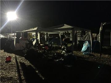 Ein bisschen Ruhe auf dem Campingplatz beim Deichbrand. Aber nur ein bisschen. 