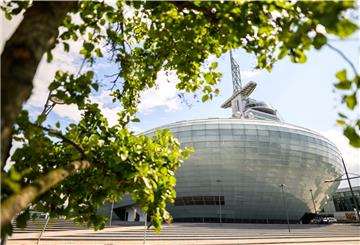 Das Klimahaus in Bremerhaven von außen.