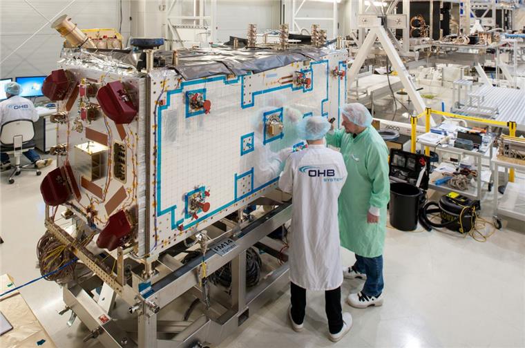 Ein Blick in die Bremer OHB-Produktionsstätte.