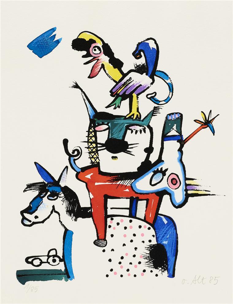 Ausstellung „Wild!“ in der Bremer Kunsthalle wendet sich an die ganze Familie Ein Hingucker sind auch Otmar Alts „Bremer Stadtmusikanten“ (1987).