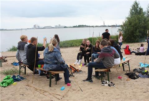 Lagerfeuer am Strand