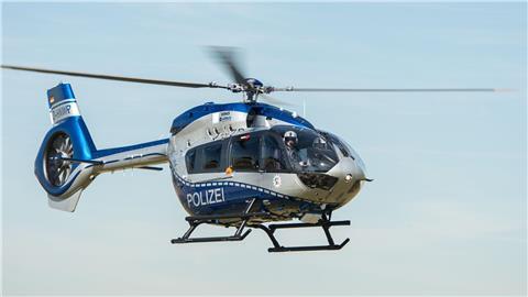 Ein Hubschrauber der Polizei.