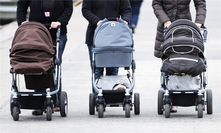 Ein Kinderwagen ist in Otterndorf in einen See gerollt. Zeugen handelten blitzschnell.