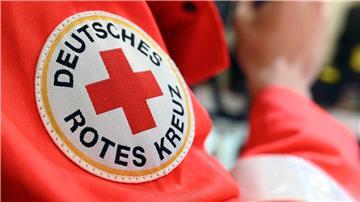 Ein Logo des Deutschen Roten Kreuzes (DRK).