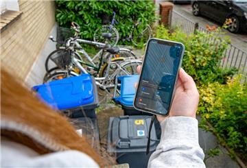 Ein Punkt markiert, woi sich das gestohlene Fahrrad befindet. Es hat der Studentin aber nicht geholfen, ihr Eigentum zurück zu bekommen.