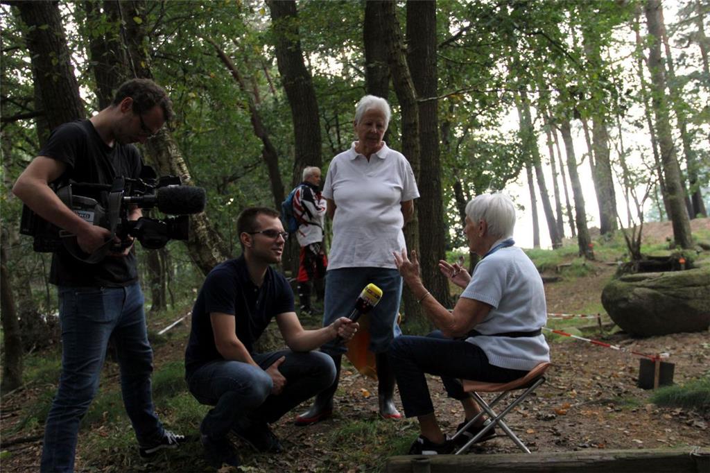 Ein RTL-Filmteam war auch dabei.  