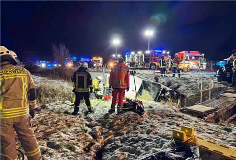 Ein schwerer Unfall ereignete sich am Wesertunnel.
