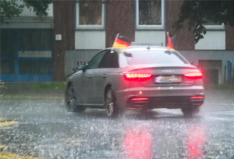 Ein schweres Unwetter zog durch Bremerhaven.