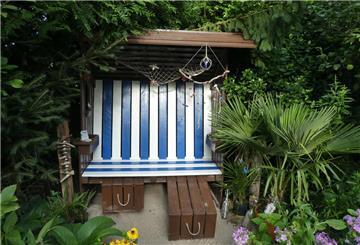 Strandkorb in der Strandecke