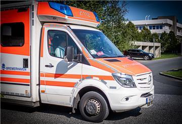Ein Krankenwagen der Feuerwehr Bremerhaven.