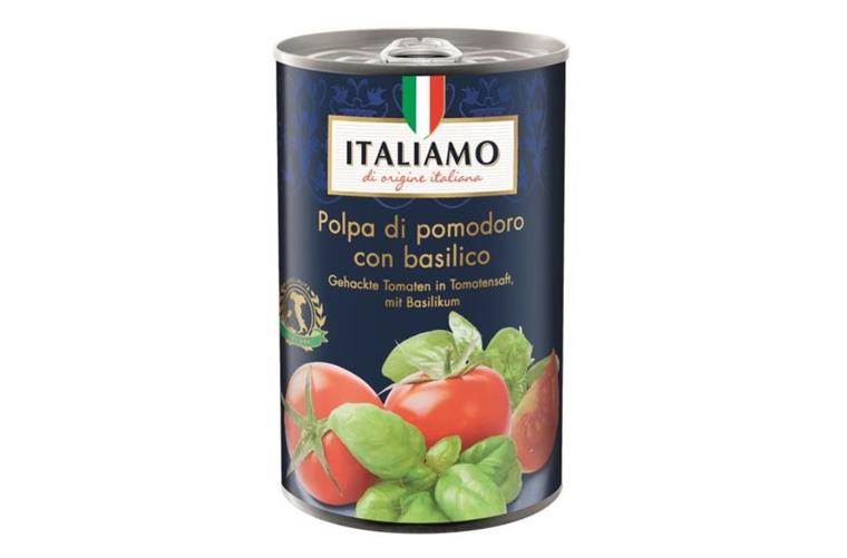 Eine bestimmte Charge dieser gehackten Tomaten wird zurückgerufen.